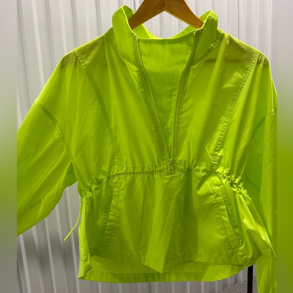 Zara Neon Yellow Windbreaker - Picture 3 of 11